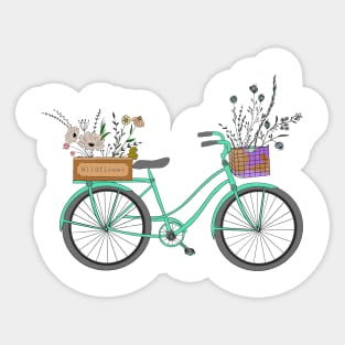 The Happy Little Bicycle Sticker